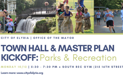 City of Elyria to Gather Resident Input About The Future of Their Parks at Upcoming Town Hall Session