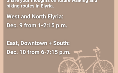 City and Lorain County Public Health (LCPH) Seek Community Input on Potential Solutions to Walking and Biking