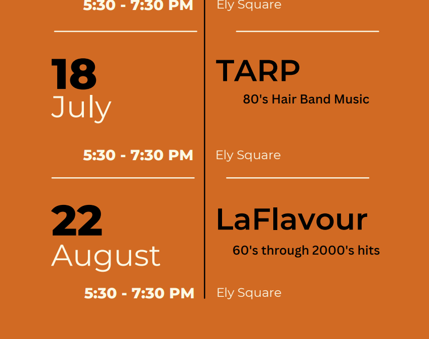 Saturday Sounds of Summer Returns to Ely Square